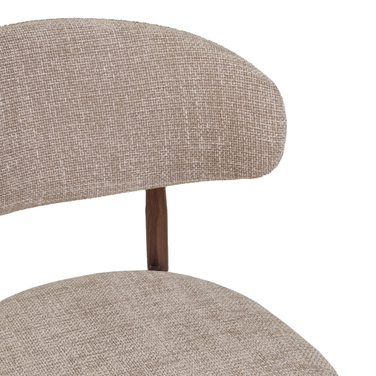 Bliss Walnut Dining Chair Sand Beige