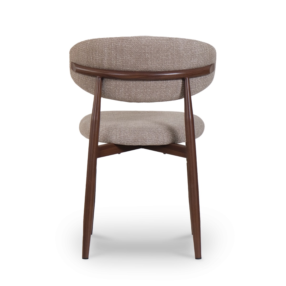 Bliss Walnut Dining Chair Sand Beige
