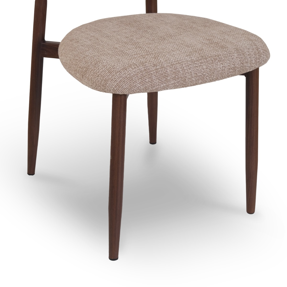 Bliss Walnut Dining Chair Sand Beige