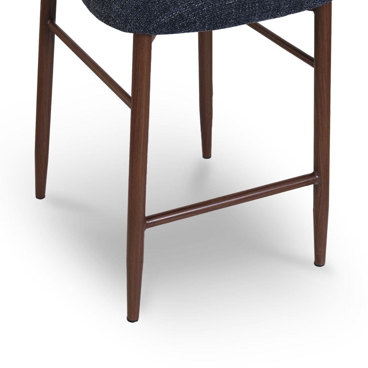 Bliss Walnut Counter Stool Midnight Blue