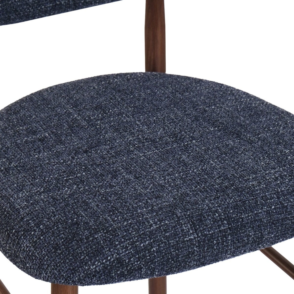 Bliss Walnut Counter Stool Midnight Blue