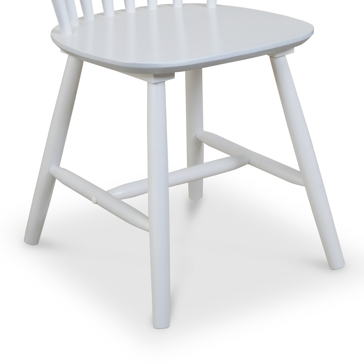 Brenna White Spindle Dining Chair