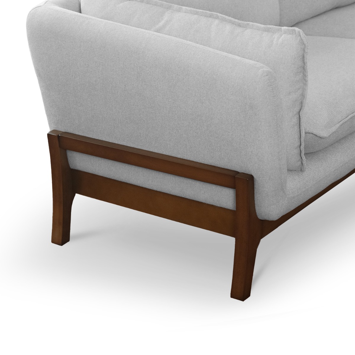 Brett Light Grey 3 Seater Sofa