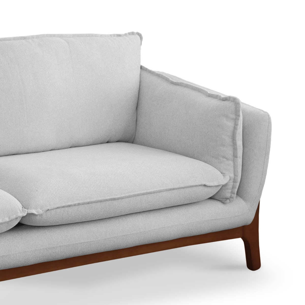 Brett Light Grey 3 Seater Sofa