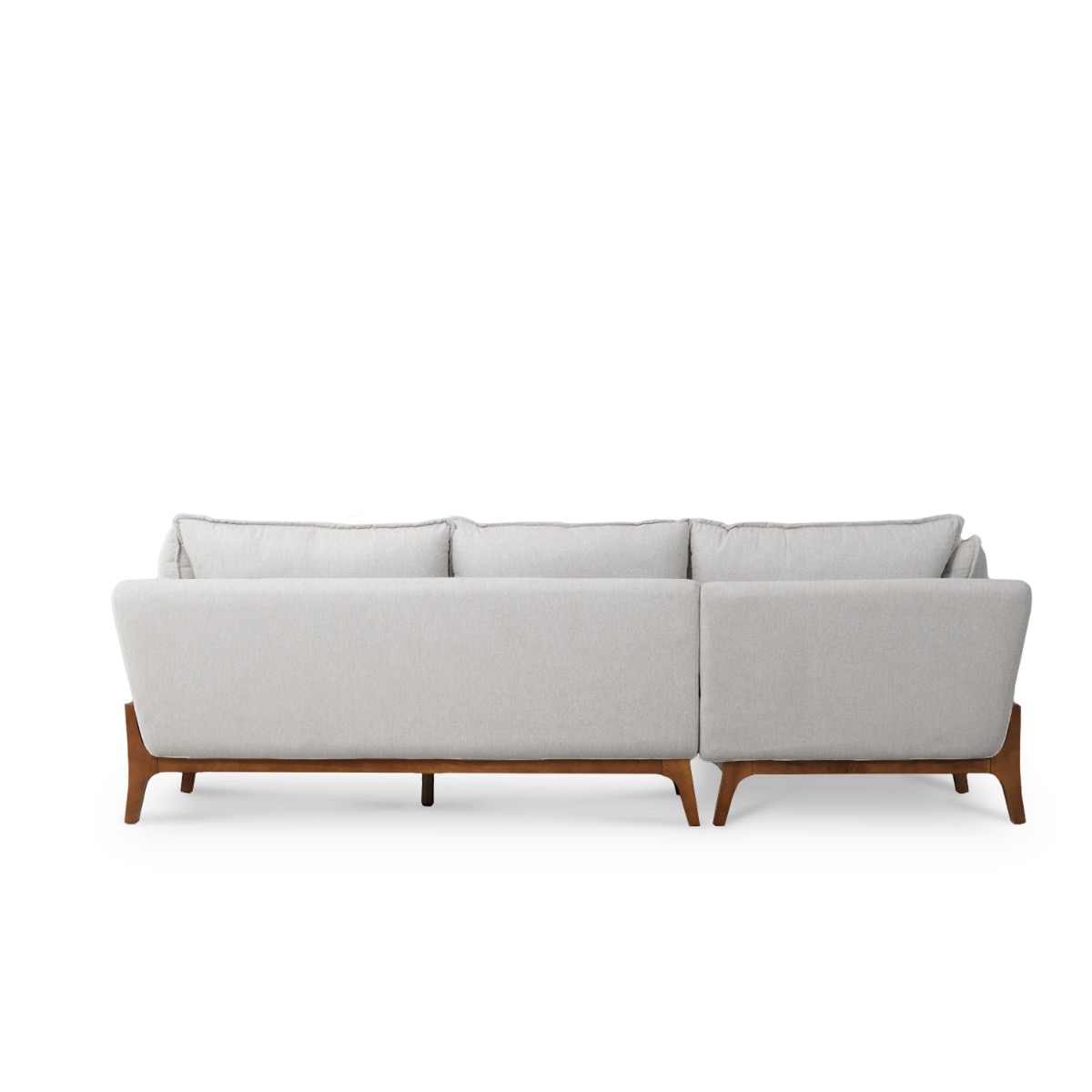 Brett Light Grey Right Sectional Sofa