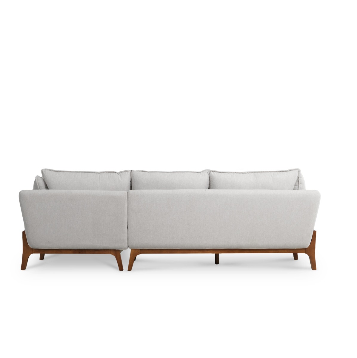 Brett Light Grey Left Sectional Sofa