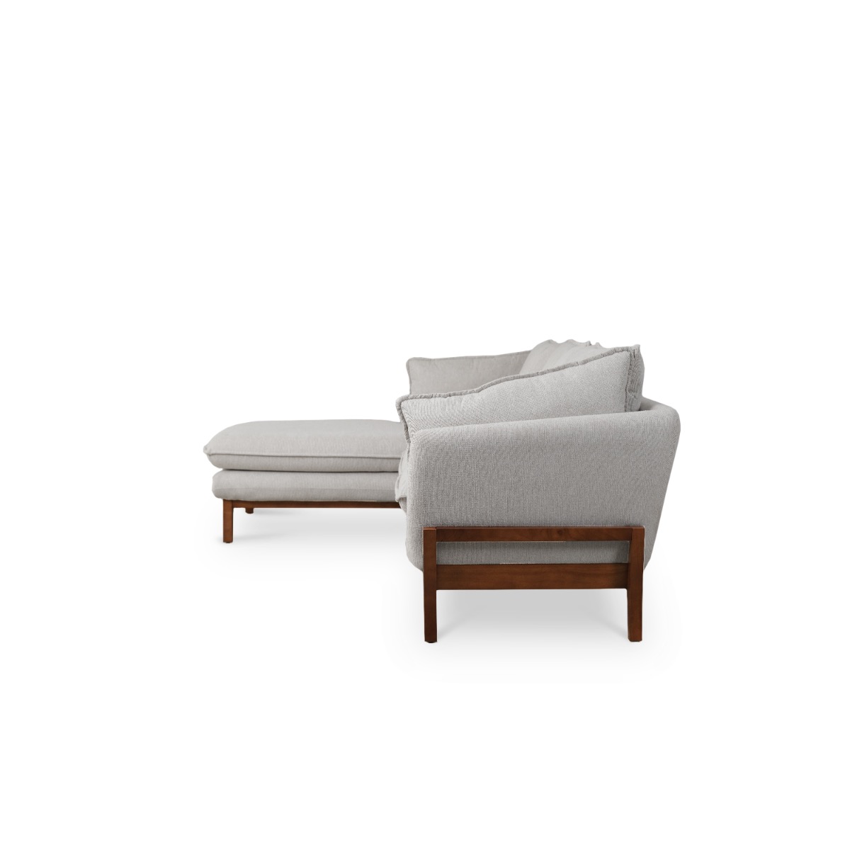Brett Light Grey Right Sectional Sofa