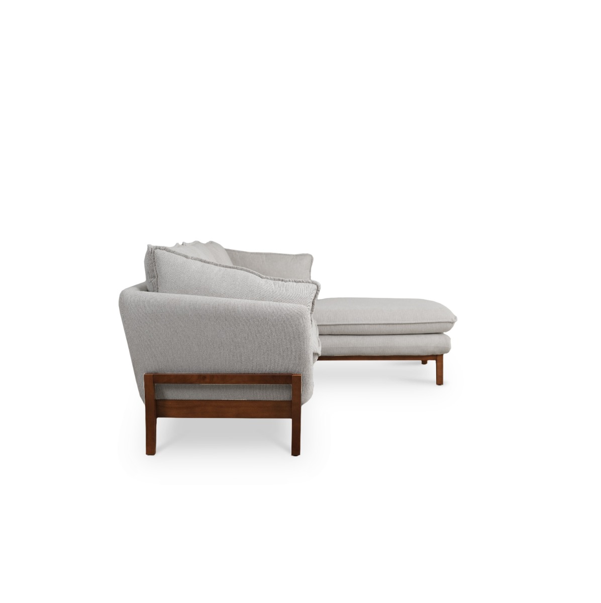 Brett Light Grey Left Sectional Sofa