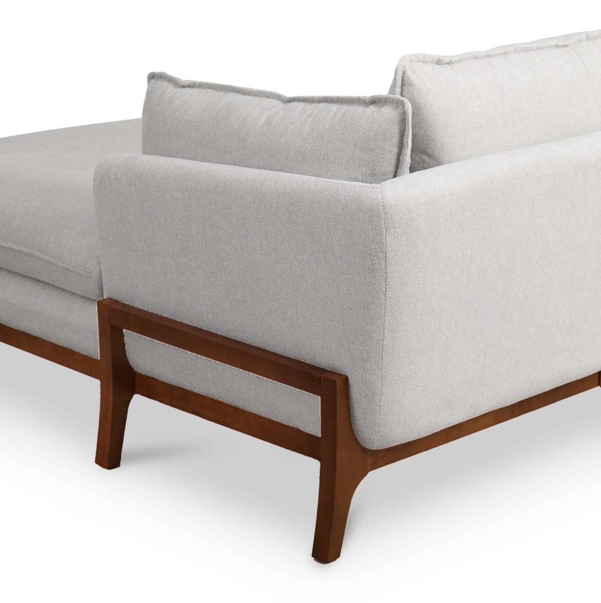 Brett Light Grey Left Sectional Sofa