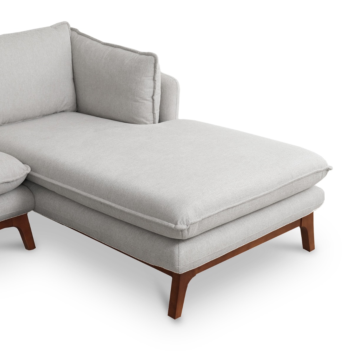 Brett Light Grey Left Sectional Sofa