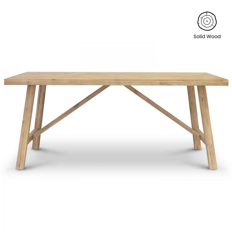 Brixton Parquet Dining Table 200cm