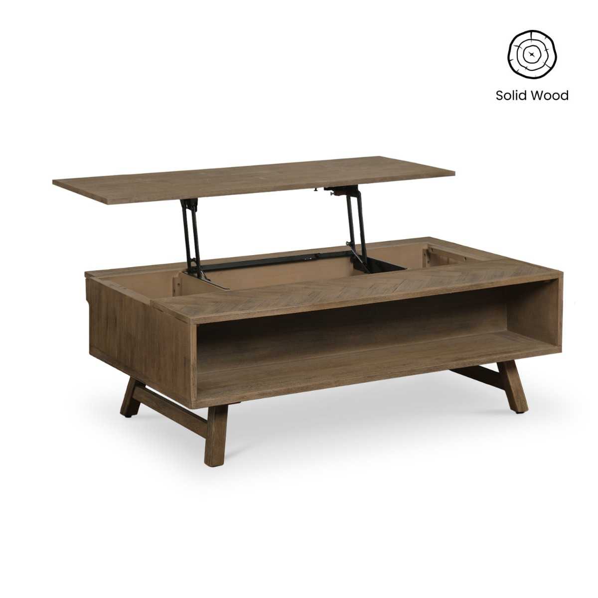 Brixton Smoke Walnut Lift-Top Coffee Table