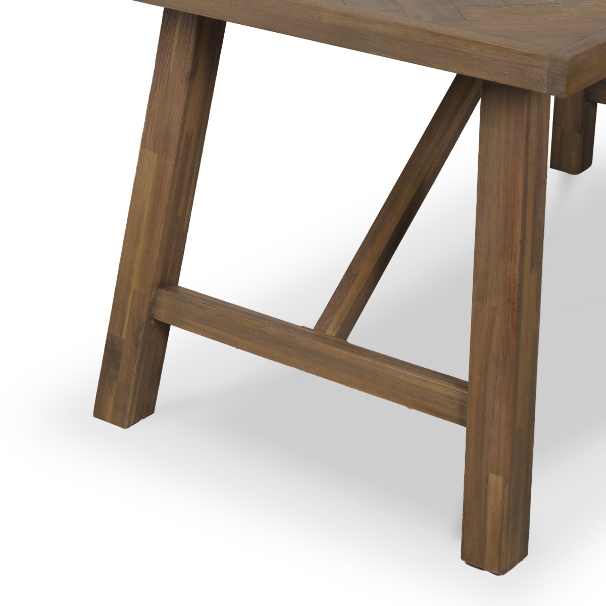 Brixton Smoke Walnut Parquet Table 160cm