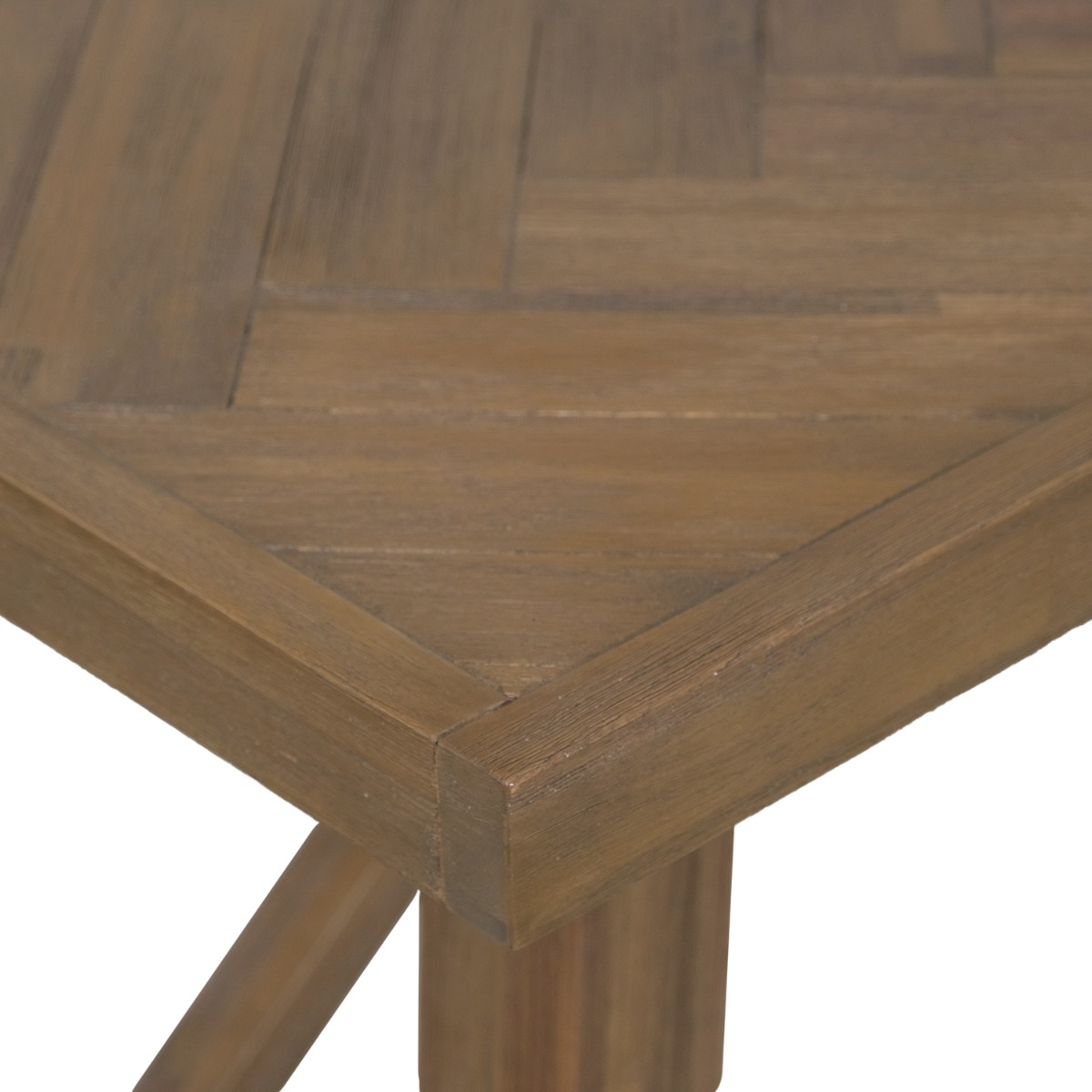 Brixton Smoke Walnut Parquet Table 200cm