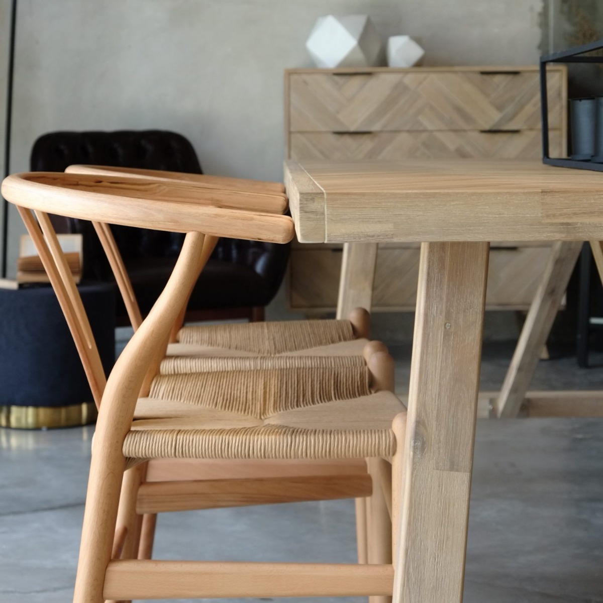 Brixton Parquet Dining Table 200cm