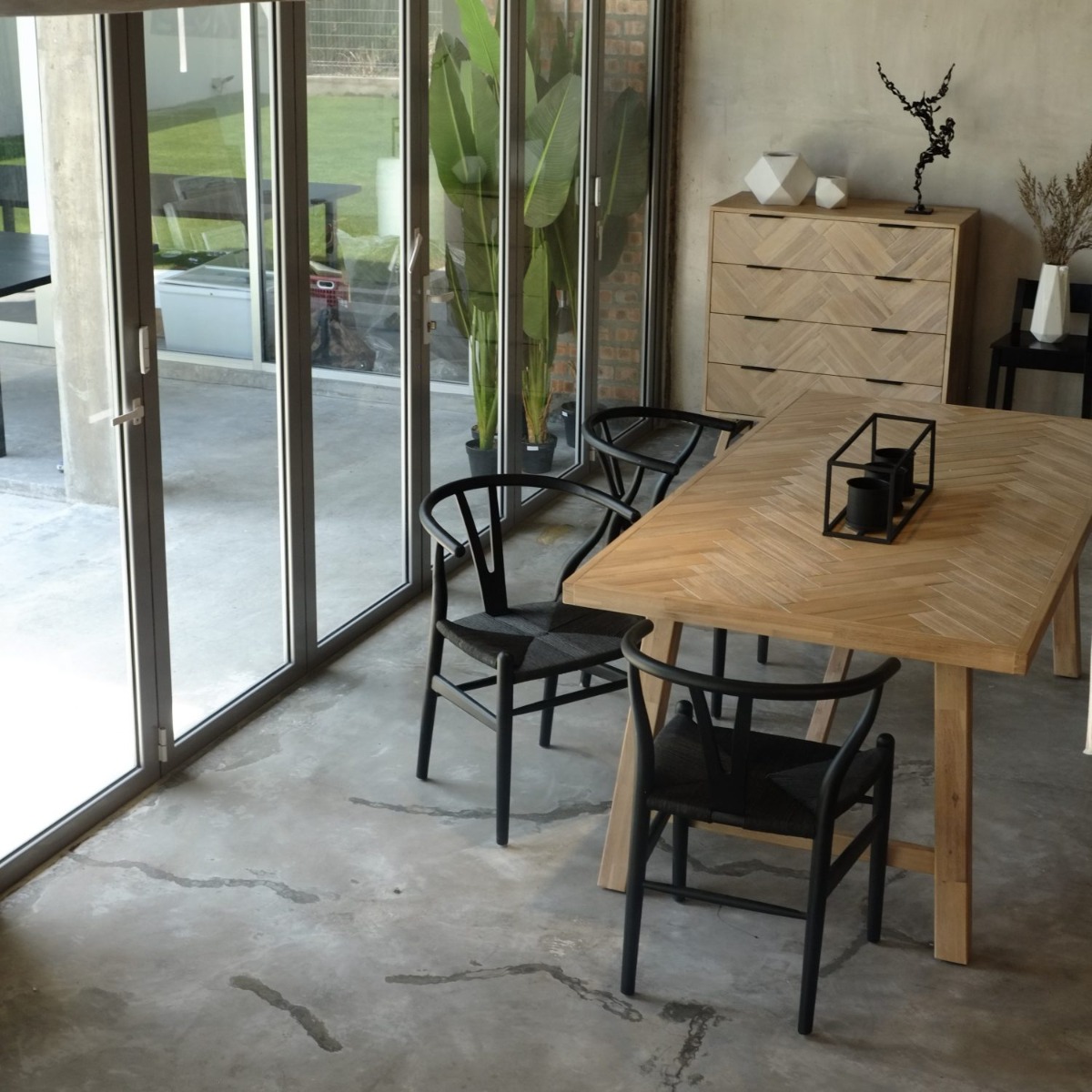 Brixton Parquet Dining Table 200cm