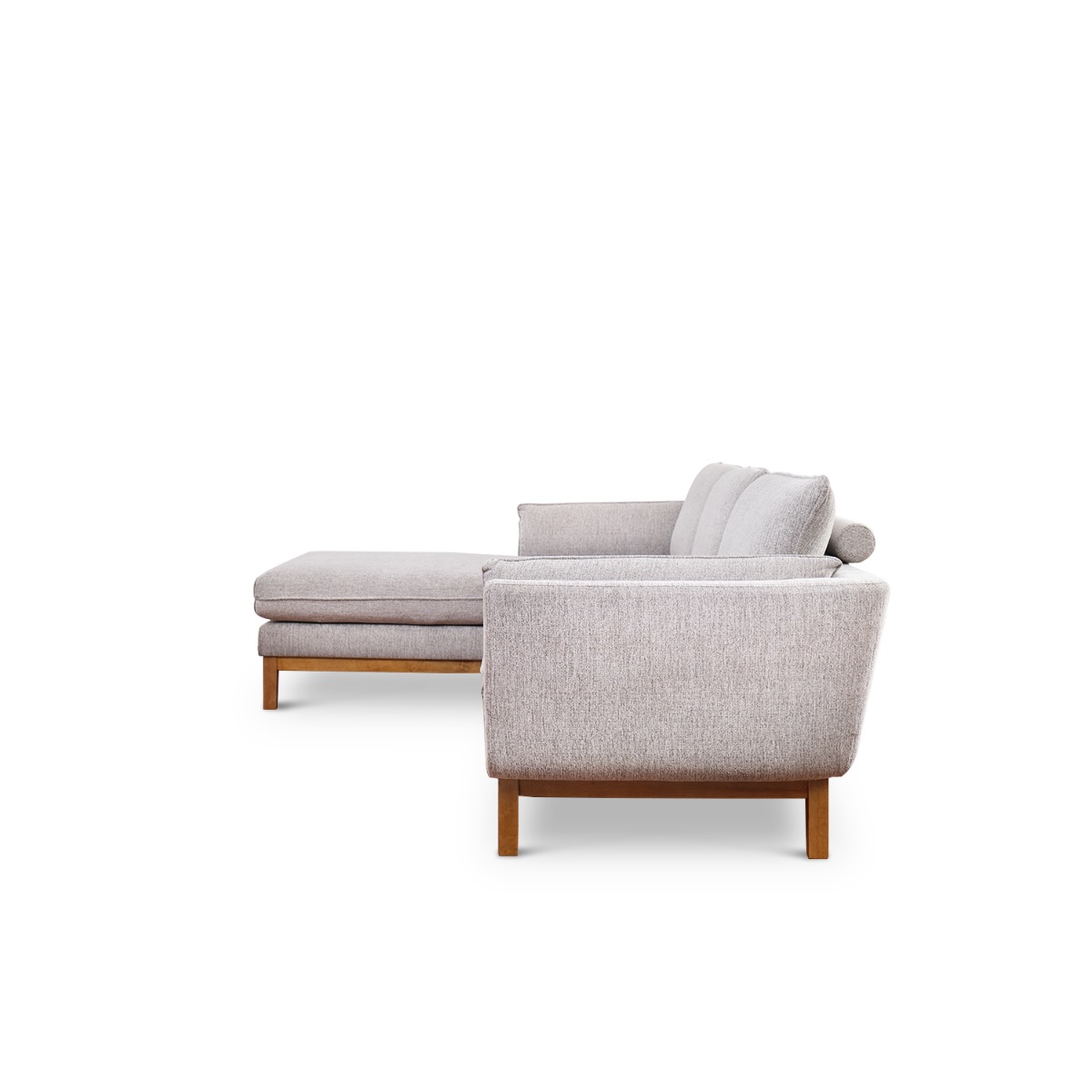 Bryant Light Grey Right Sectional Sofa