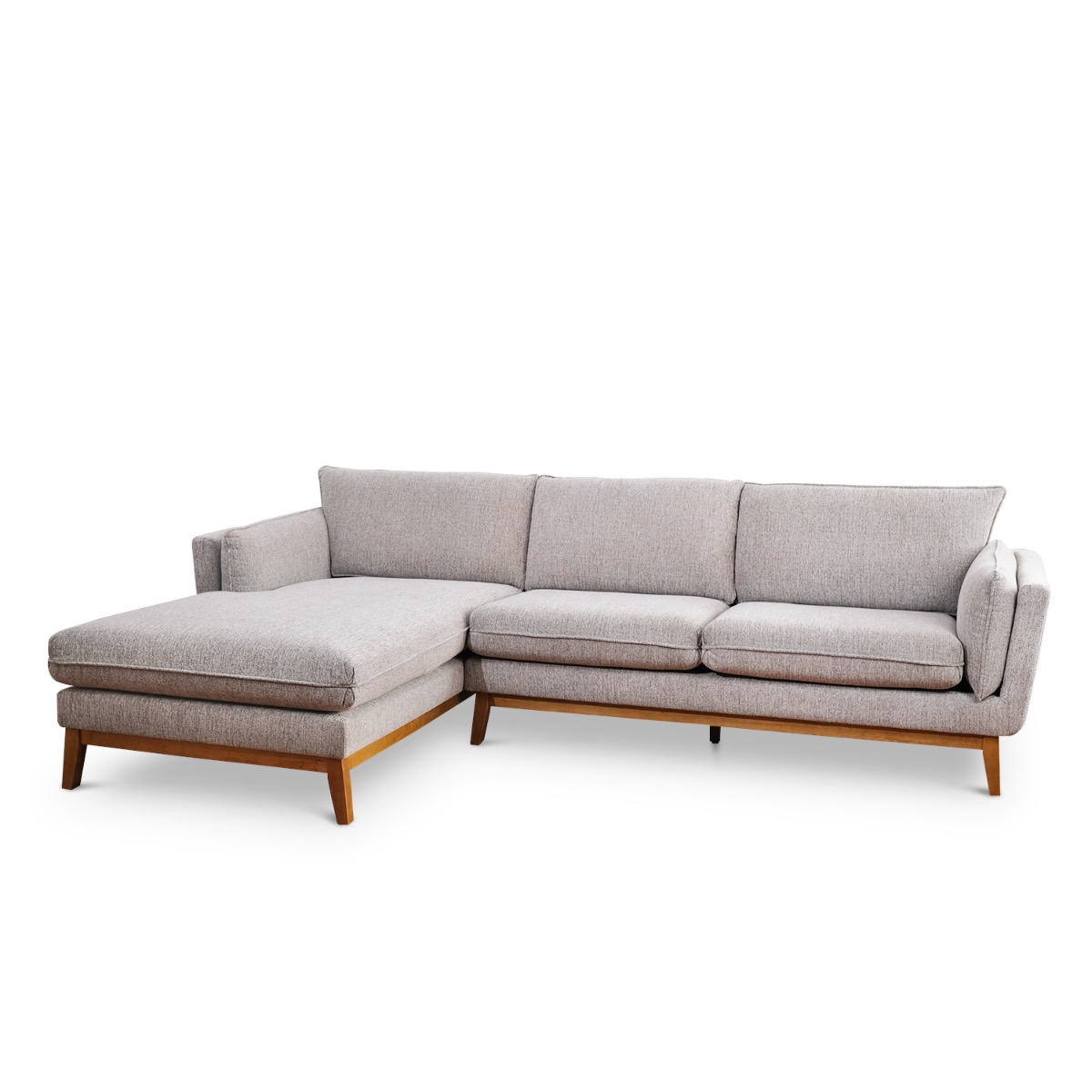 Bryant Light Grey Right Sectional Sofa
