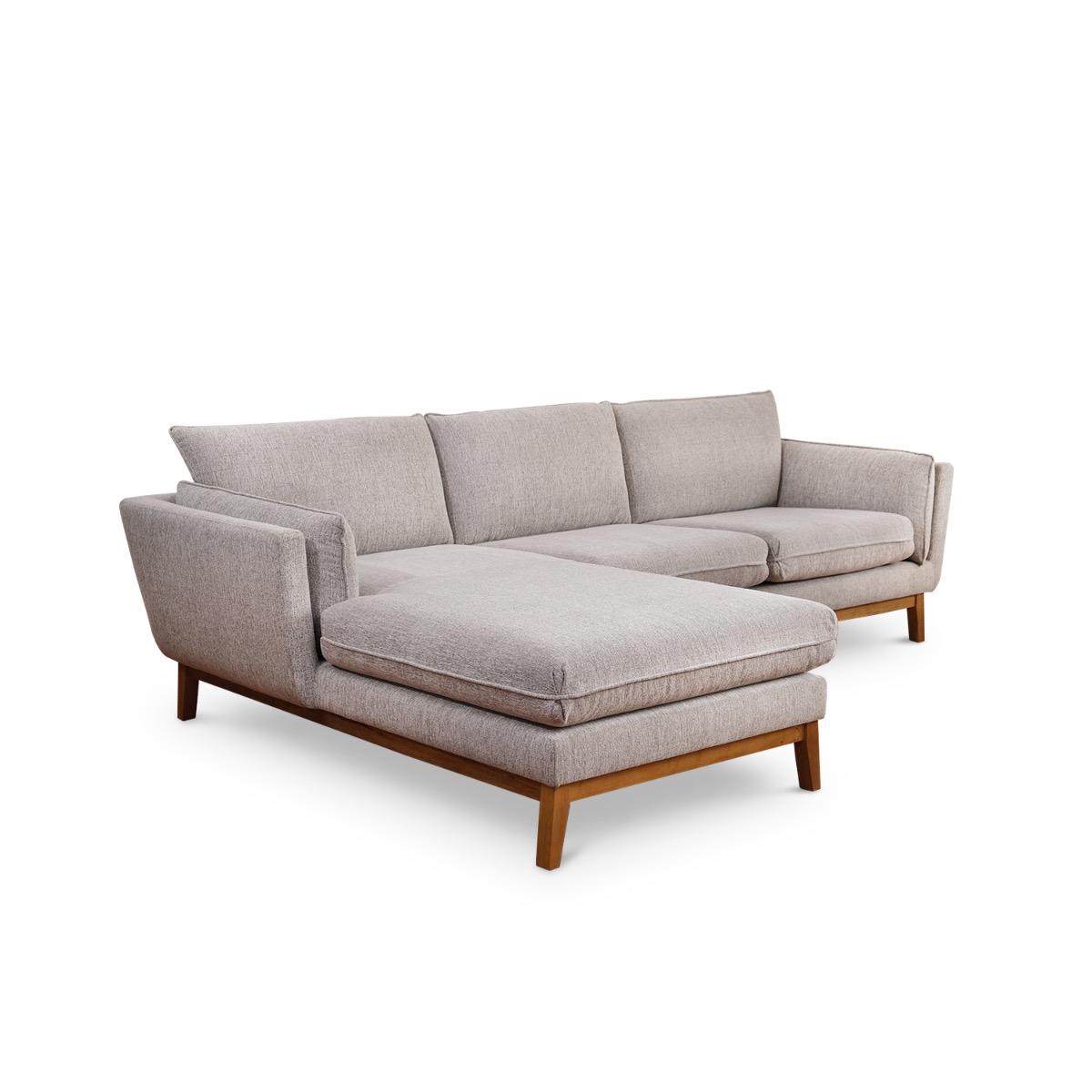Bryant Light Grey Right Sectional Sofa