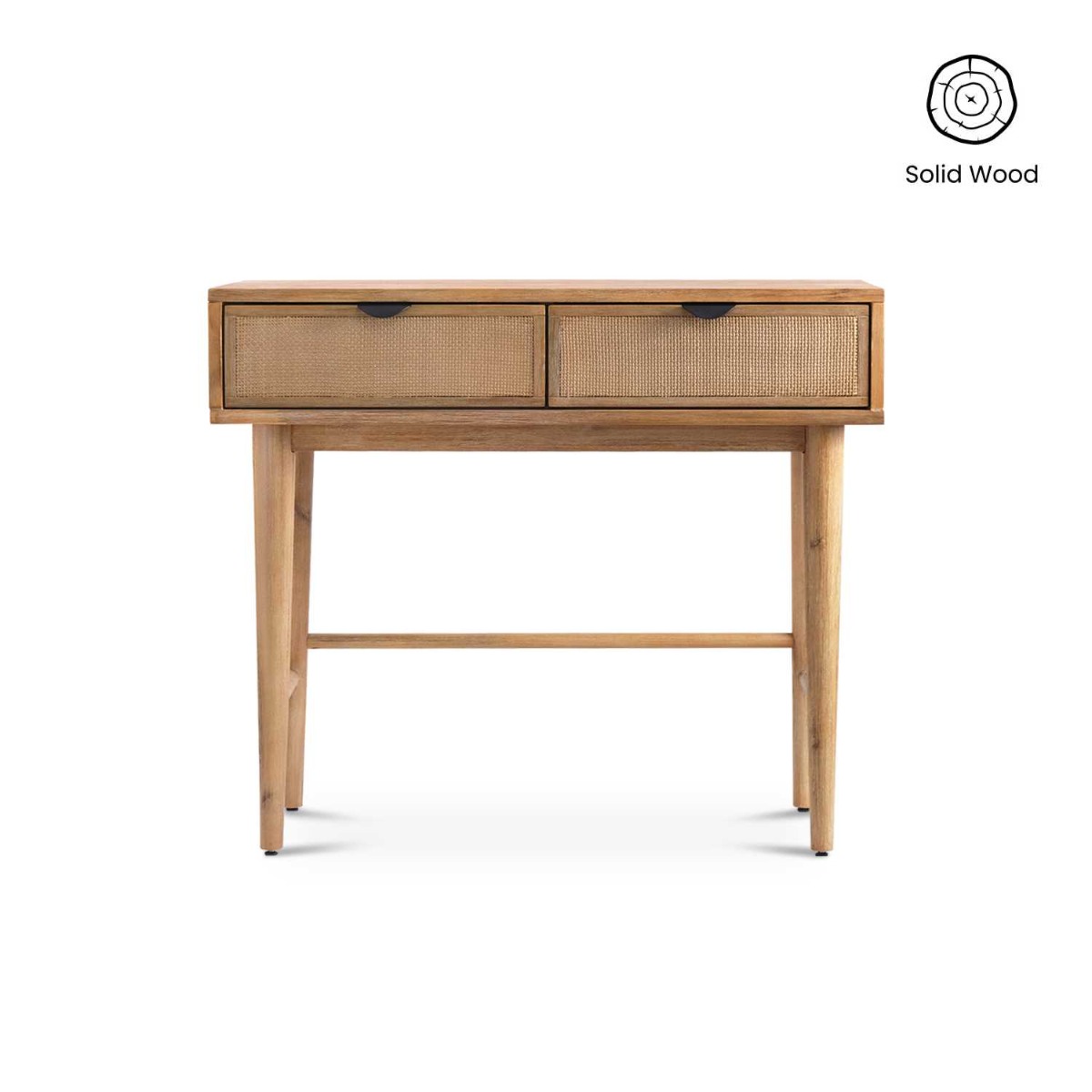 Budi Rustic 2 Drawers Console 90cm