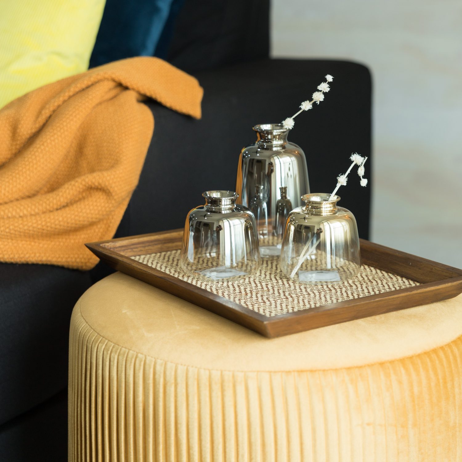 Lilia Nickel Small Vase