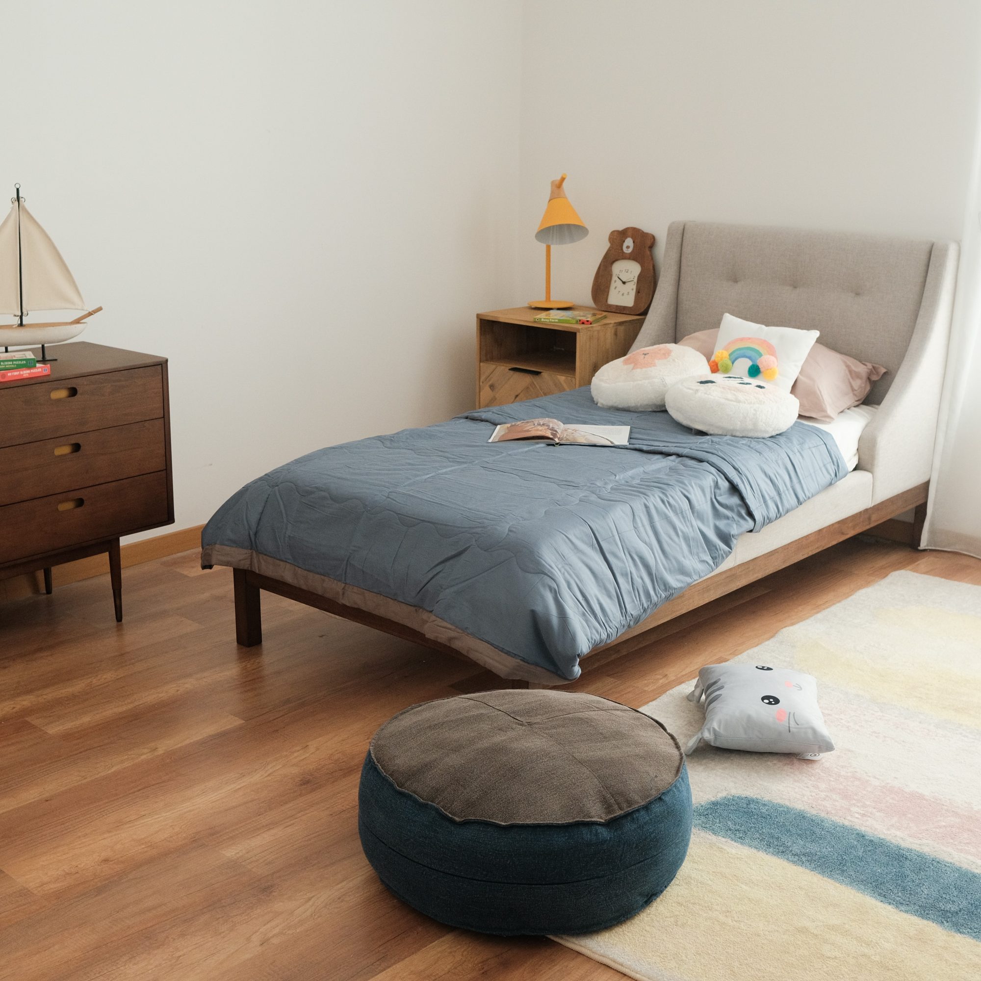 Cadence Greyish Single Bed