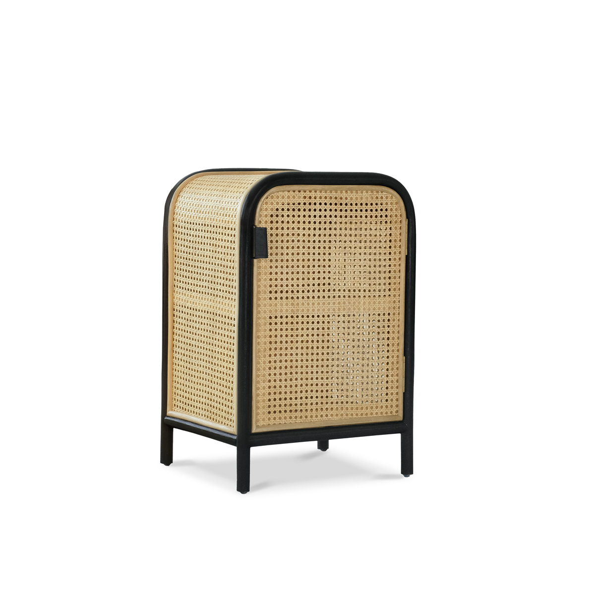 Sasha Petite Rattan Cabinet Ebony