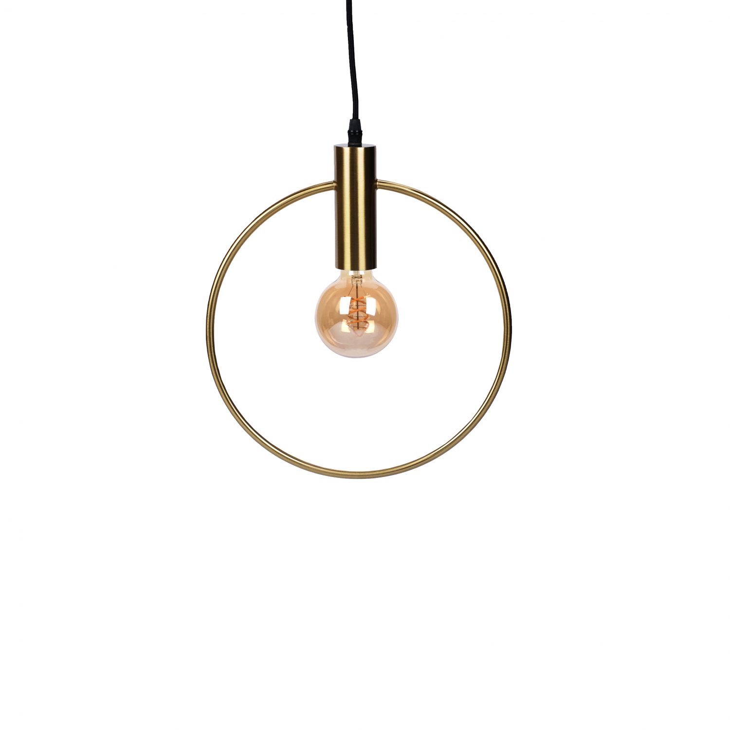 Halo Antique Brass Small Pendant Lamp