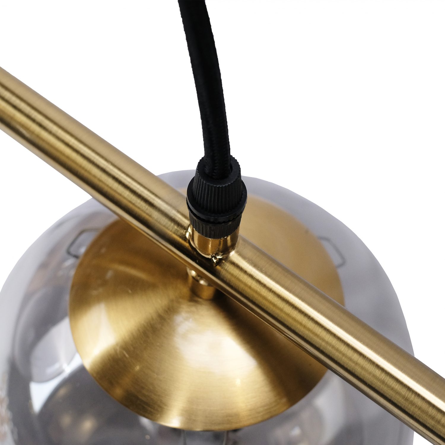 Ilona Antique Brass Glass Pendant Lamp