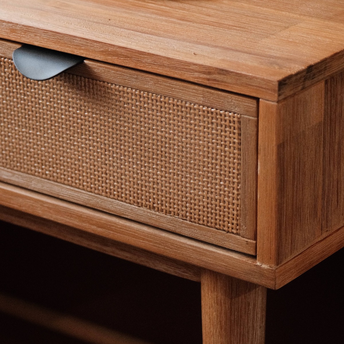 Budi Rustic 2 Drawers Console 90cm