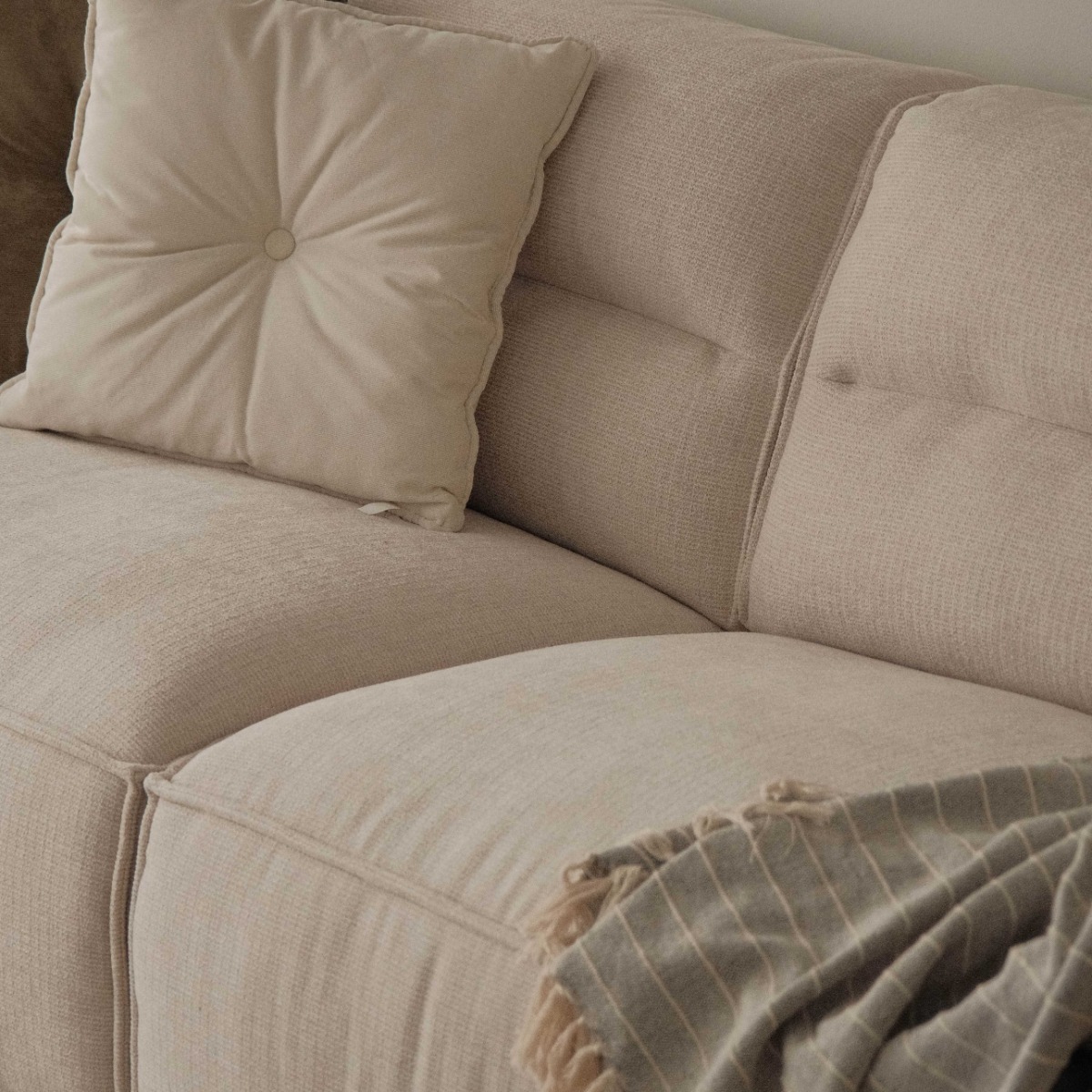Ryder Light Beige 4 Seater Sofa
