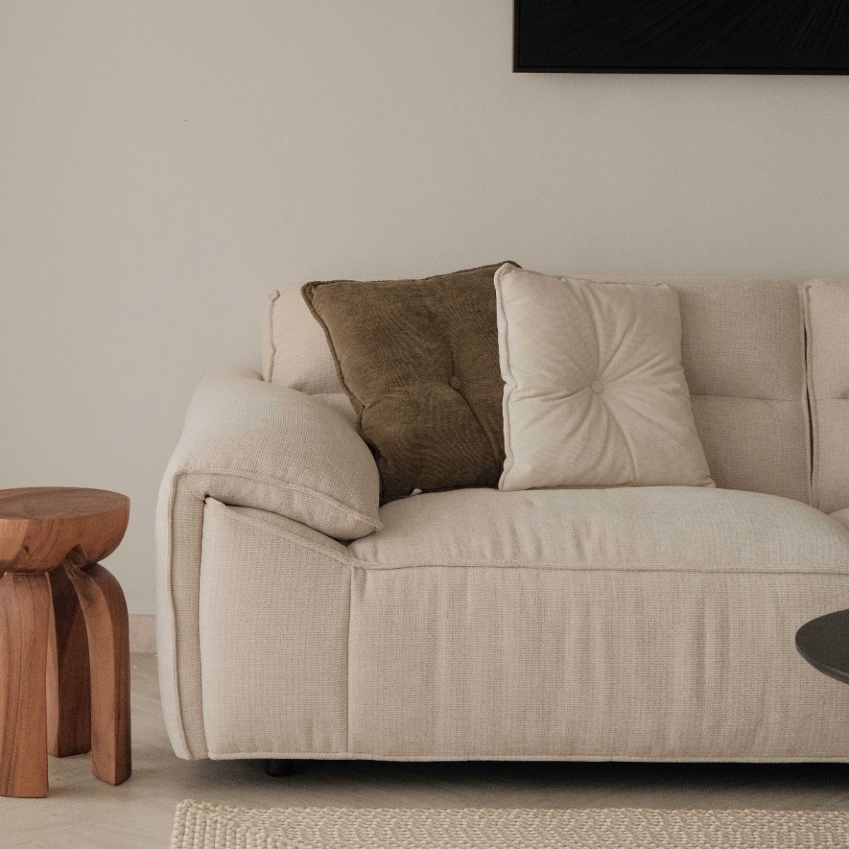 Ryder Light Beige 4 Seater Sofa
