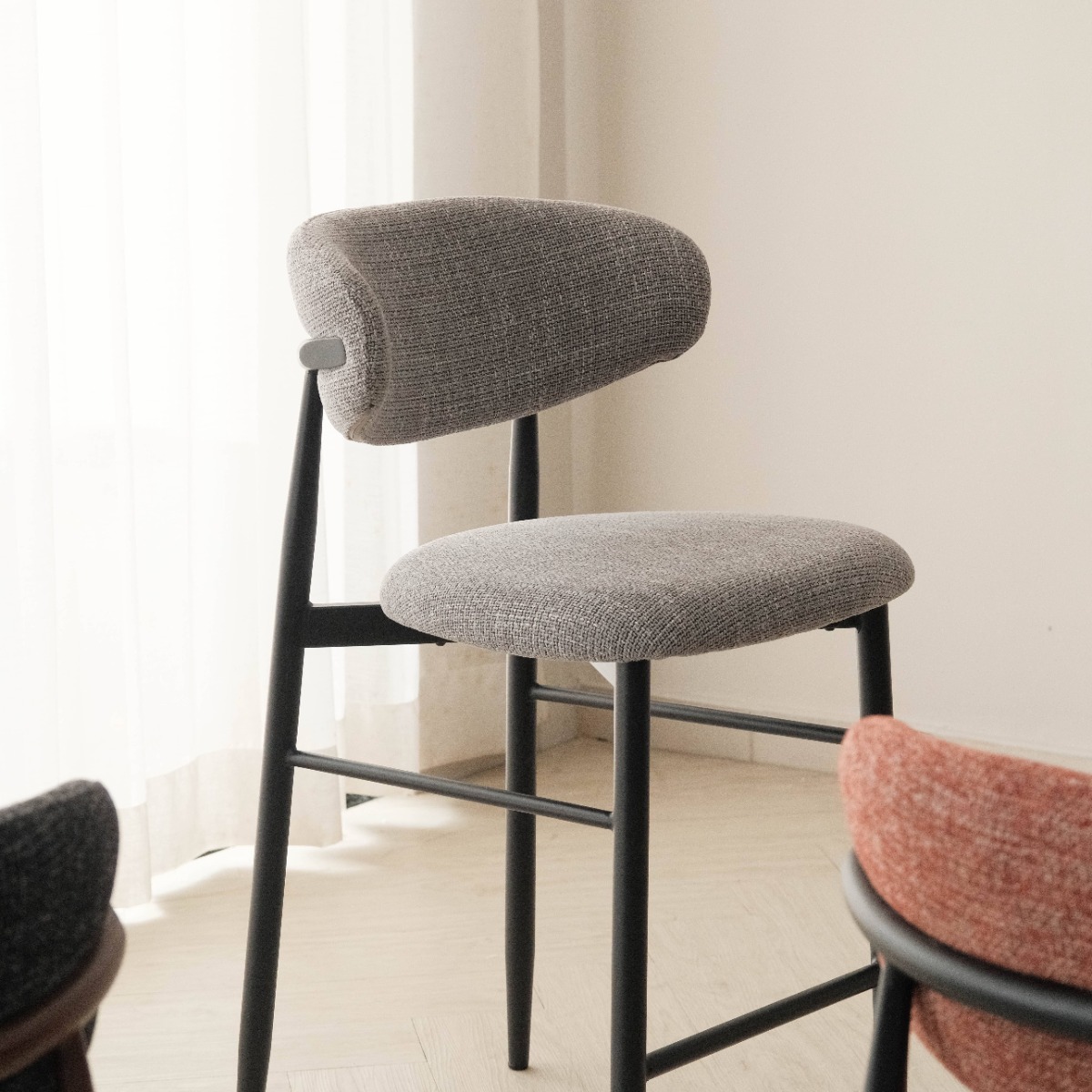 Bliss Ebony Counter Stool Slate Grey
