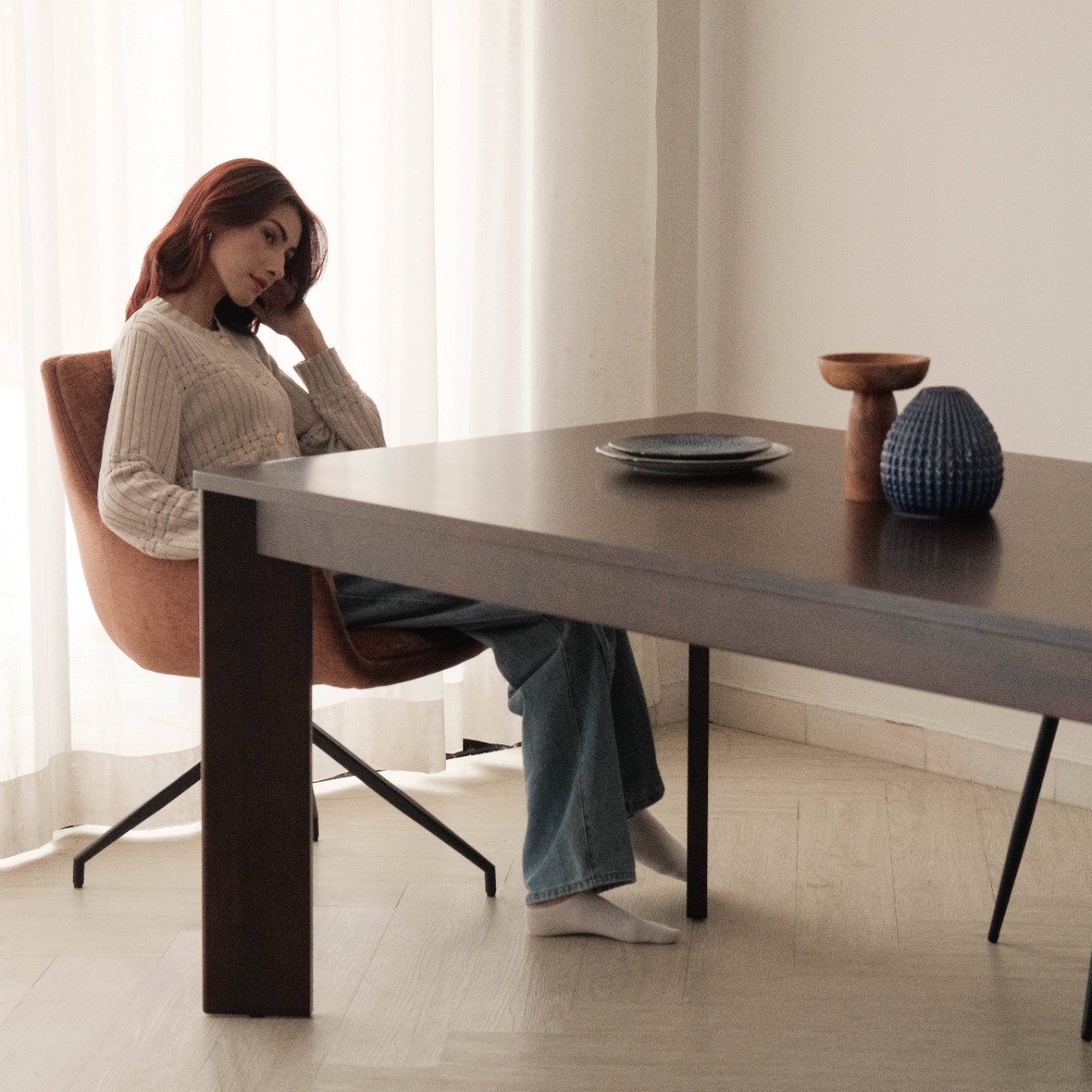 Barry Mahogany Dining Table 180cm
