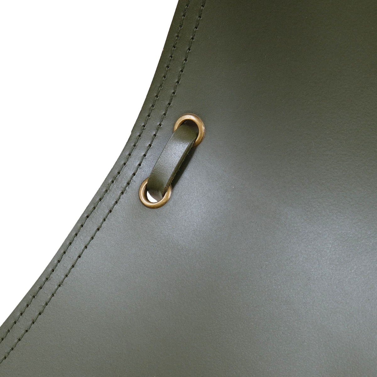 Capri Olive Leather Lounge Chair