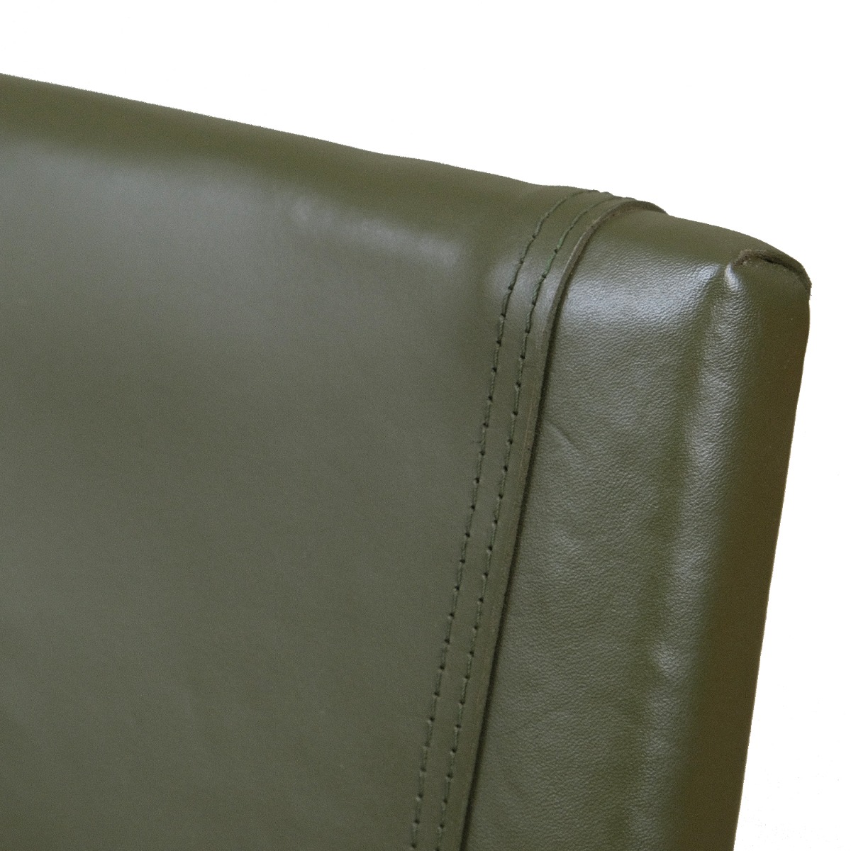 Capri Olive Leather Lounge Chair