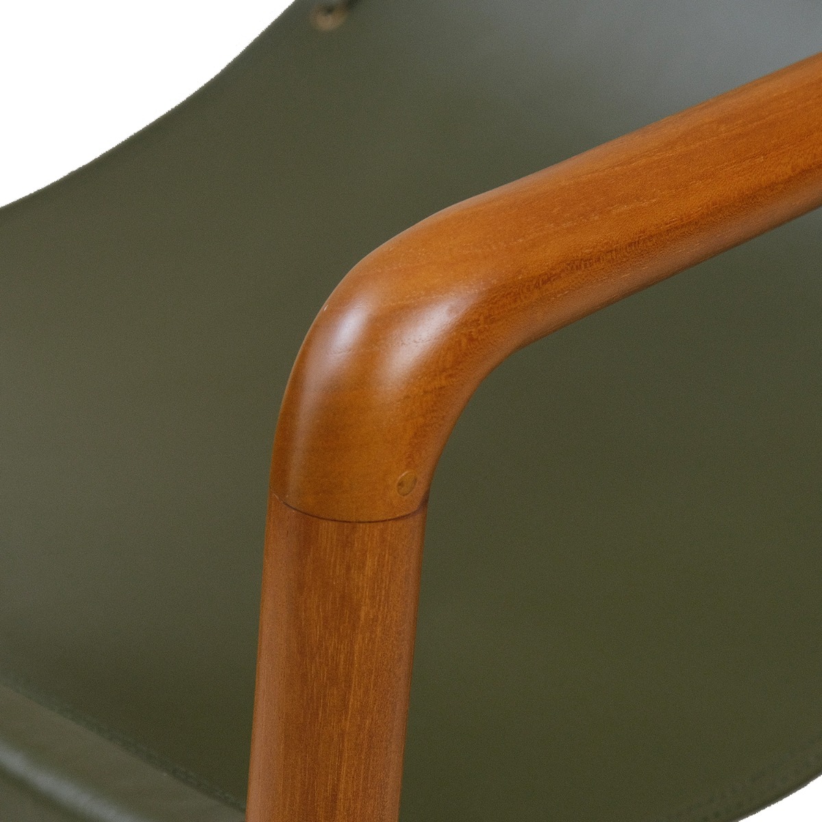 Capri Olive Leather Lounge Chair