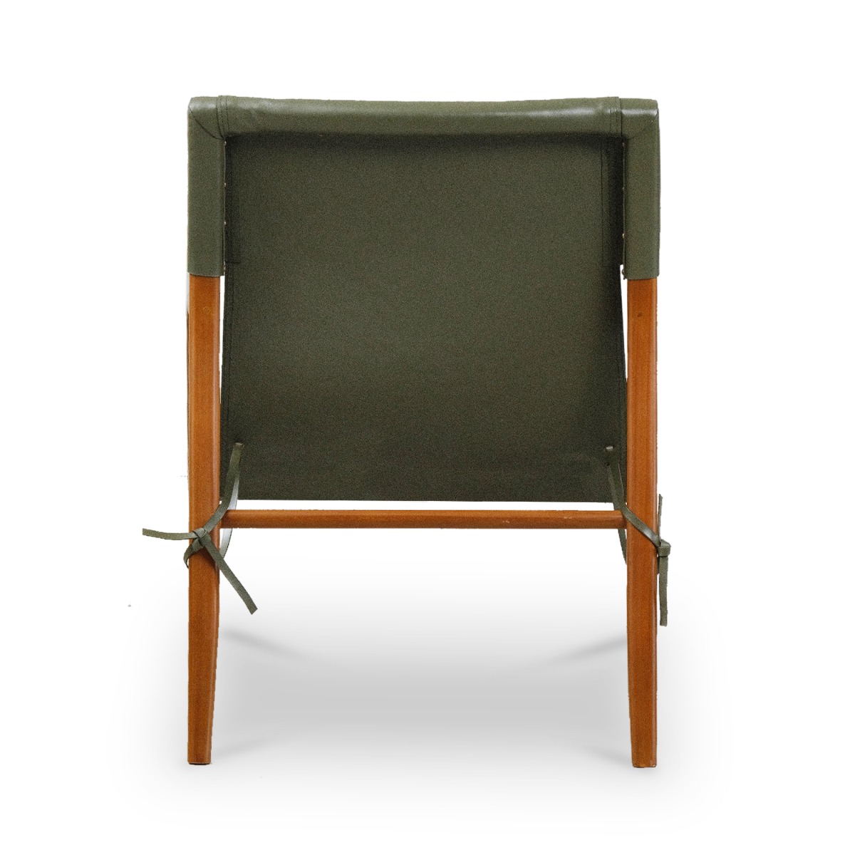 Capri Olive Leather Lounge Chair