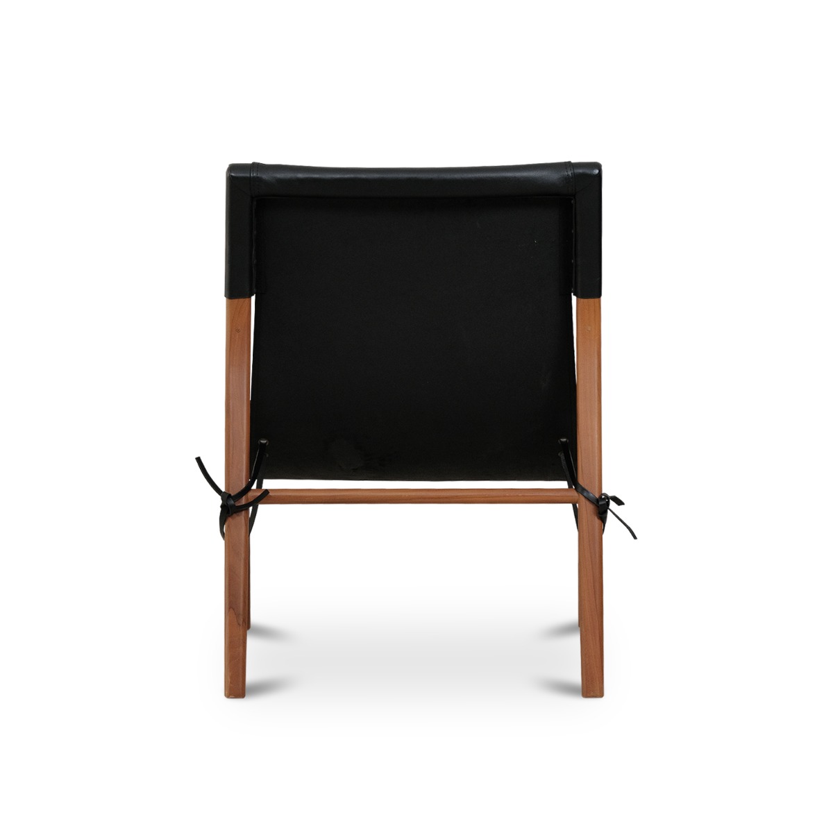 Capri Ebony Leather Lounge Chair