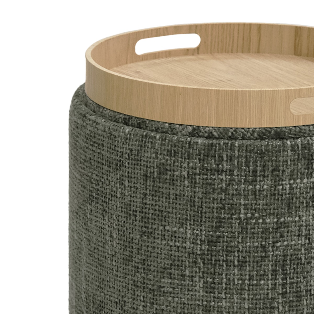 Chella Moss Green Storage Stool (Set of 2)
