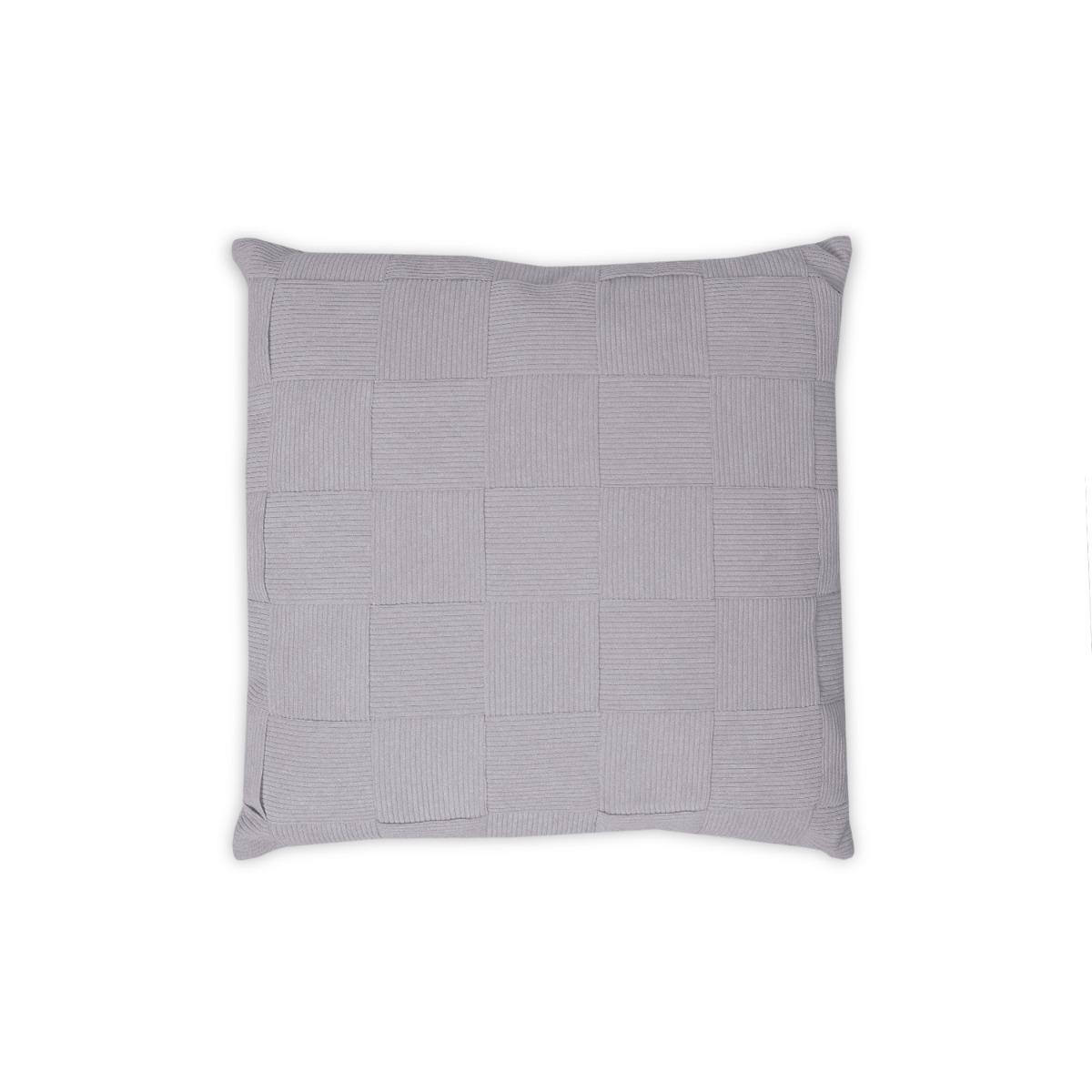 Cross Weave Corduroy Cushion 45x45cm Light Grey