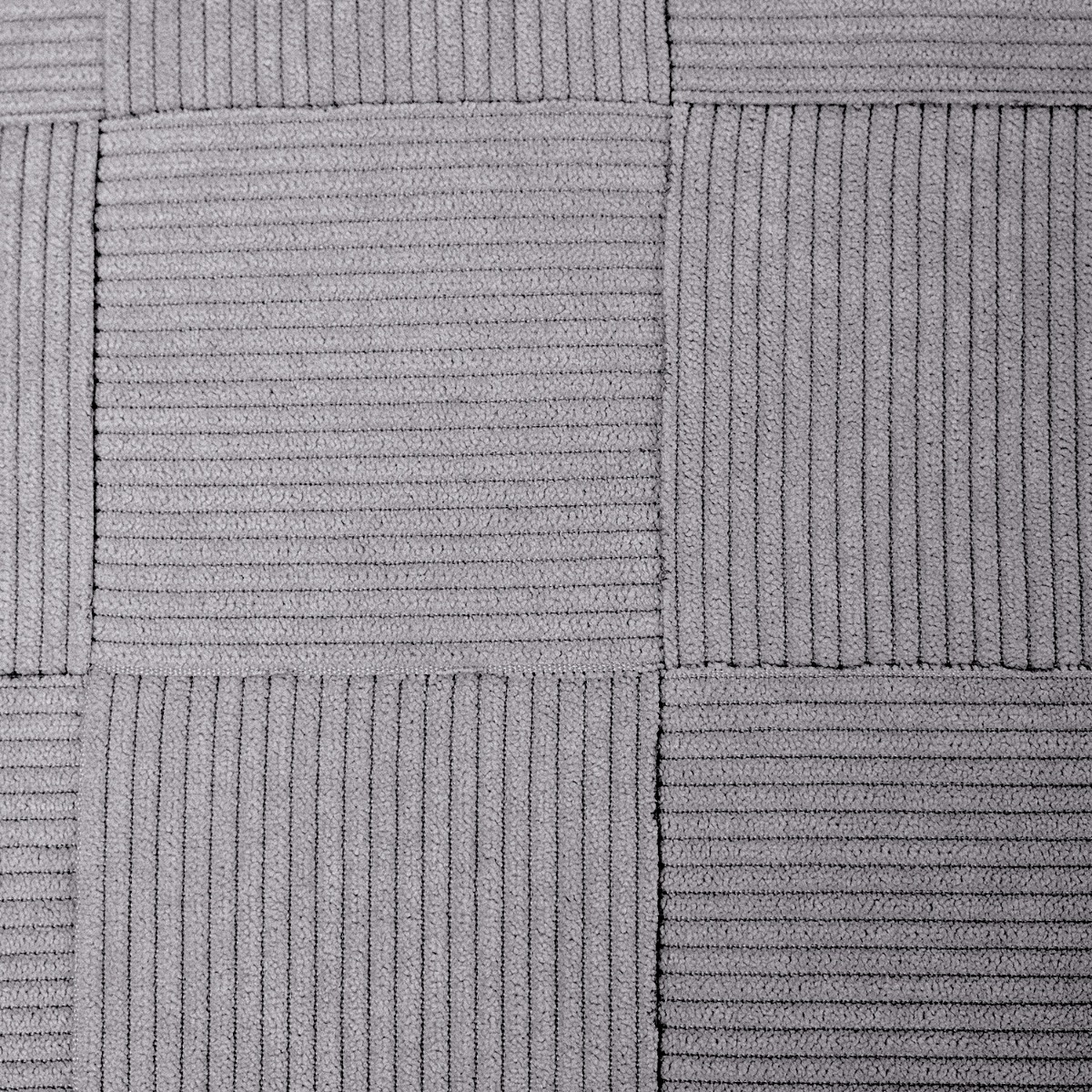 Cross Weave Corduroy Cushion 45x45cm Light Grey