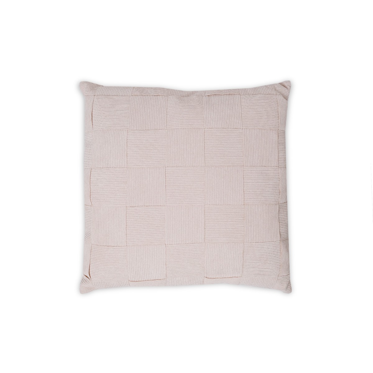 Cross Weave Corduroy Cushion 45x45cm Sand Beige