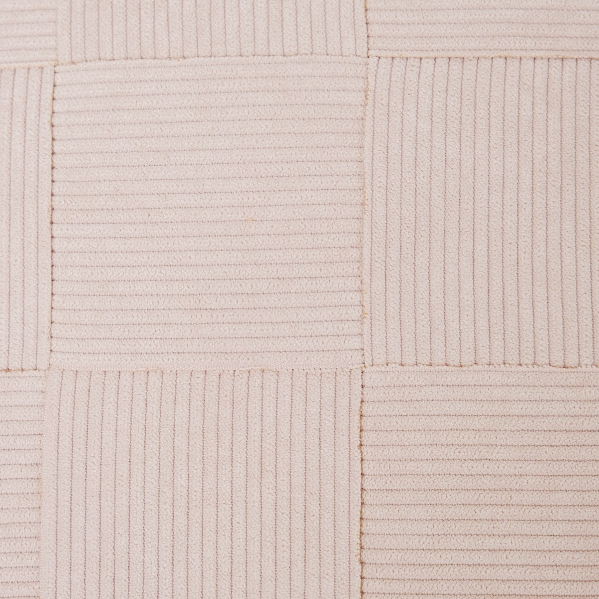 Cross Weave Corduroy Cushion 45x45cm Sand Beige