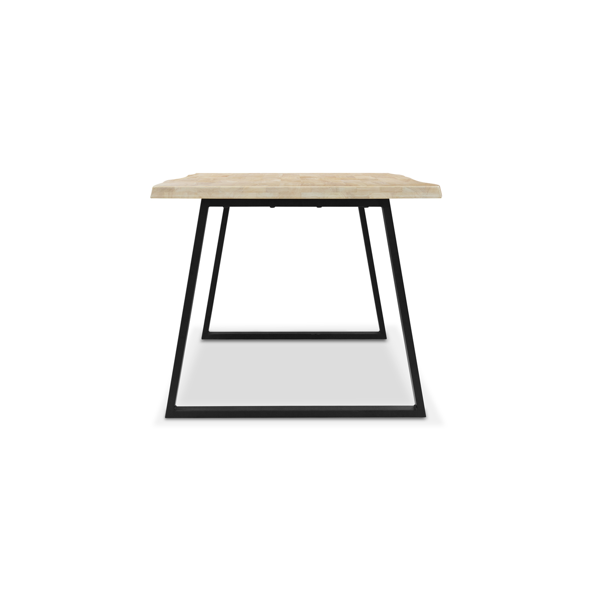 Fletcher Washed Oak Faux Live Edge Dining Table 240cm
