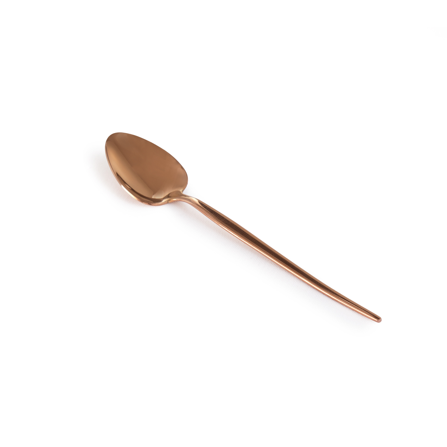 Shiny Rose Gold 5pcs Cutlery Portable Set