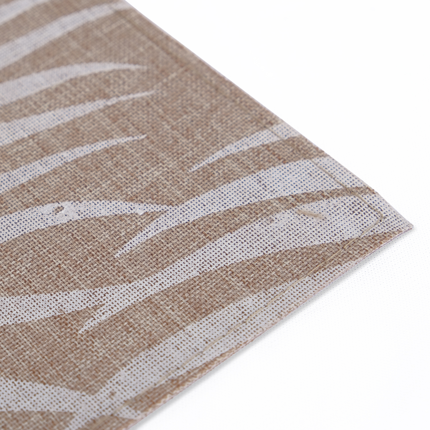 Linen Printed White Palm Placemat