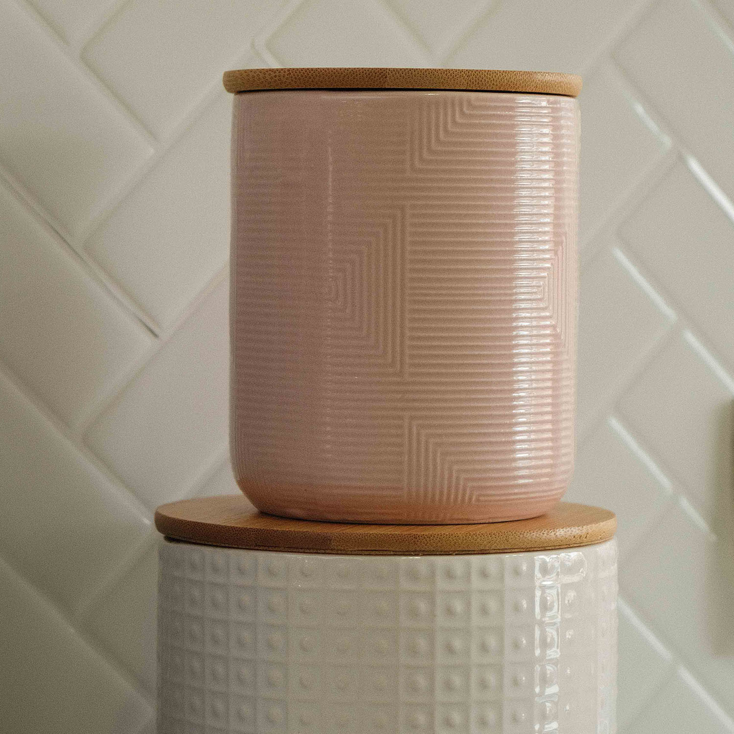 Lana Lines Pink Small Canister