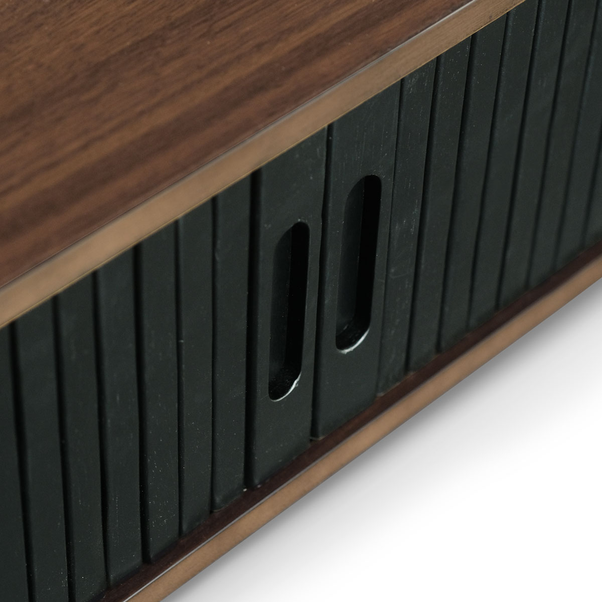 Tyler Ebony Low TV Cabinet 180cm