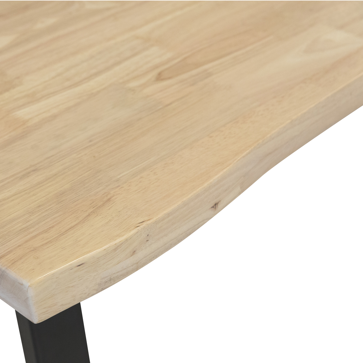 Fletcher Washed Oak Faux Live Edge Dining Table 240cm